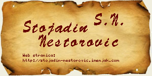 Stojadin Nestorović vizit kartica